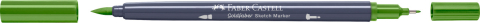 Sketch marker 2 capete verde pamantiu galbui 168 goldfaber faber-castell [1]