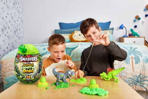 Smashers - Mega Ou surpriza cu peste 26 accesorii, Dino Jurassic Light-Up varsta 3-5 ani ,5-7 ani ,7-9 ani ,9-12 ani ,12-14 ani, Baieti [5]