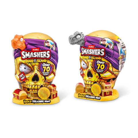 Jucării și Jocuri pentru copii - Smashers - Set cu peste 70 figurine si accesorii Gold Treasure Hunter, Dino Island varsta 3-5 ani ,5-7 ani ,7-9 ani ,9-12 ani ,12-14 ani, Baieti