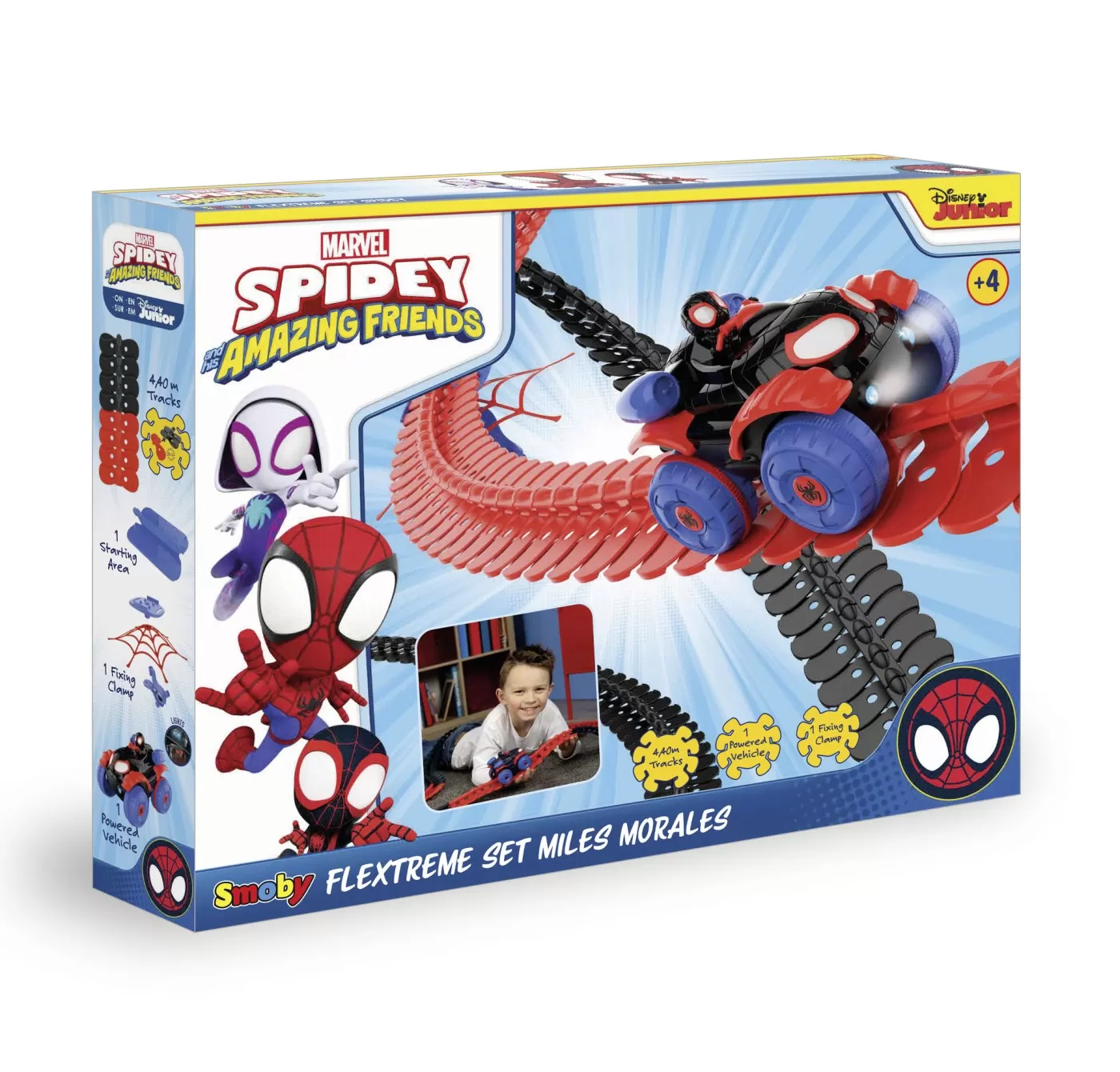Jucării și Jocuri pentru copii - Smoby spidey circuit flextreme set miles morales