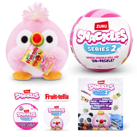 Snackles - Jucarie de plus colectibila, 11.5 cm, diverse modele, S2W2 copii varsta 3 ani + [9]