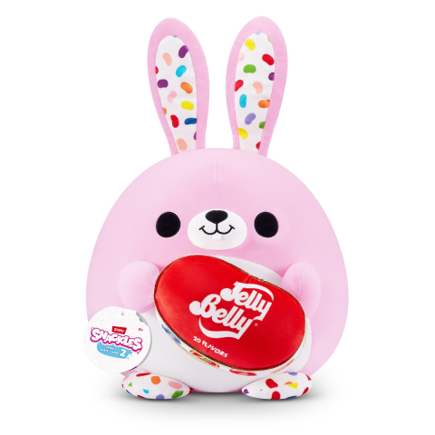 Jucării și Jocuri pentru copii - Snackles - Jucarie de plus colectibila, 35 cm, Bunny&Jelly Belly (FLOOSIE) copii varsta 3 ani +