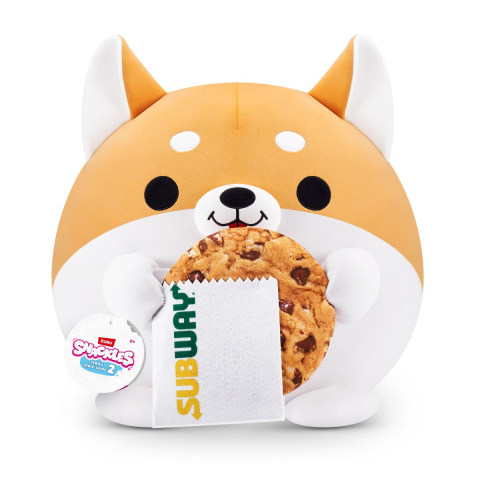 Jucării și Jocuri pentru copii - Snackles - Jucarie de plus colectibila, 35 cm, Corgi&Subway (SHAUN) copii varsta 3 ani +