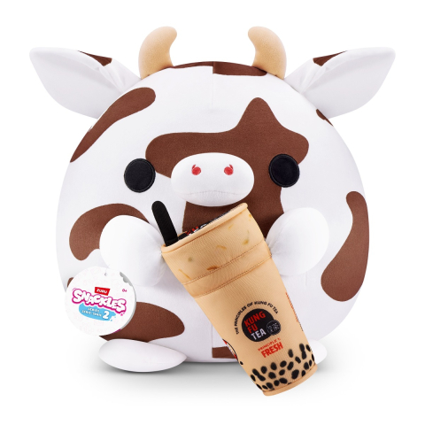 Jucării și Jocuri pentru copii - Snackles - Jucarie de plus colectibila, 35 cm, Cow&Kung Fu Tea copii varsta 3 ani +