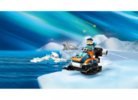 LEGO City - Snowmobil de explorare arctica 60376, +5 ani, 70 piese, varsta de la 5 ani la 9 ani [5]
