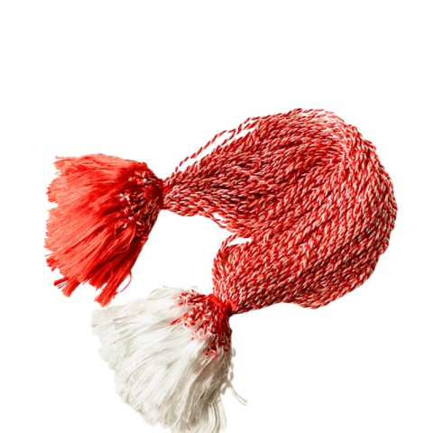 Cadouri Jucării Copii Grădiniță - Snur martisor, fir rasucit 0.5mm mediu, 45cm, set 100 buc