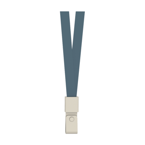 Organizare, arhivare, prezentare - Snur textil pentru ecuson albastru capsa pvc 450*15mm 12 buc/set