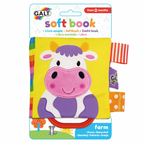 Jucării și Jocuri pentru copii - Soft Book: Carticica moale Farm