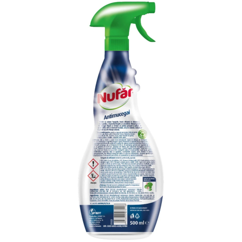 Solutie antimucegai, fara clor, pentru mucegai si igrasie Nufar, 500 ml [1]