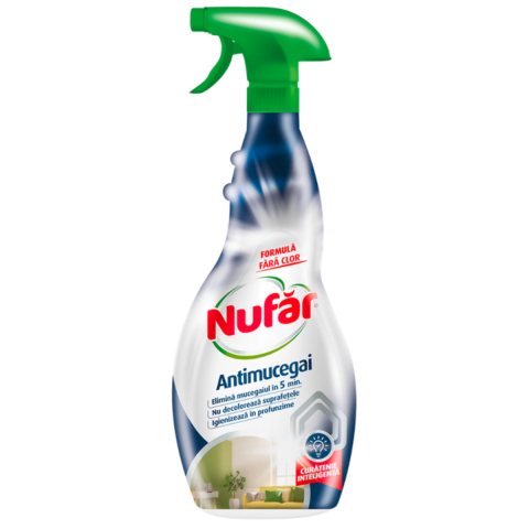 Solutii suprafete baie - Solutie antimucegai, fara clor, pentru mucegai si igrasie Nufar, 500 ml