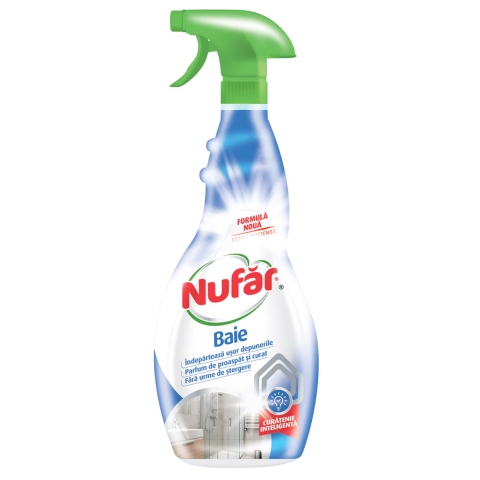 Solutii suprafete baie - Solutie pentru baie, curata si indeparteaza depunerile si petele, Nufar, 500 ml