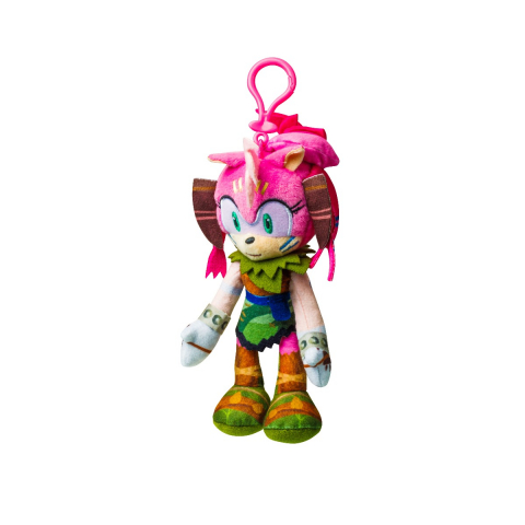 Jucării și Jocuri pentru copii - Sonic Prime - Jucarie de plus cu agatatoare, 15 cm, Amy, strip varsta 7-9 ani ,9-12 ani ,12-14 ani ,14-18 ani ,18+, Unisex
