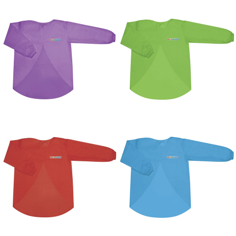 Acuarele, Tempera, Pensule si Blocuri de desen - Sort pentru pictura cu maneca lunga din poliester, 4 culori disponibile, copii varsta 3 ani+,6 ani+,8 ani+