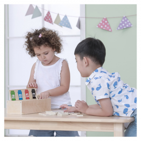 Sortator din lemn, deseuri selective, Viga Toys, 3-7 ani [1]