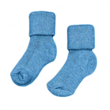 Diversificare si Ingrijire Bebe - Sosete bebelusi, bumbac, clasice, unisex, albastre - Micostore.ro