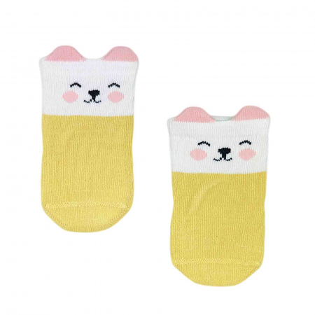 Sosete antiderapante bebe si copii - Sosete bebelusi, bumbac, clasice, model pisicuta - Micostore.ro