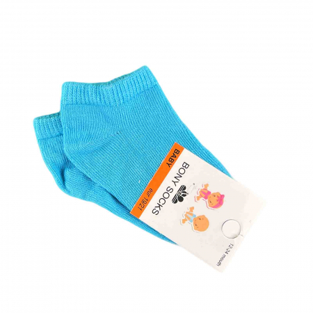 Lichidare stoc - Totul la 9.90 Lei - Sosete bebelusi, bumbac, scurte, albastru - Micostore.ro