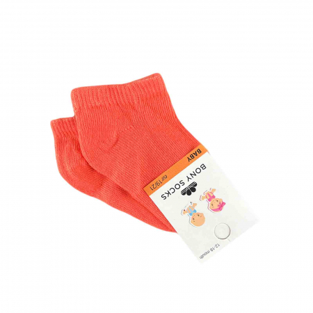 Diversificare si Ingrijire Bebe - Sosete bebelusi, bumbac, scurte, portocaliu - Micostore.ro