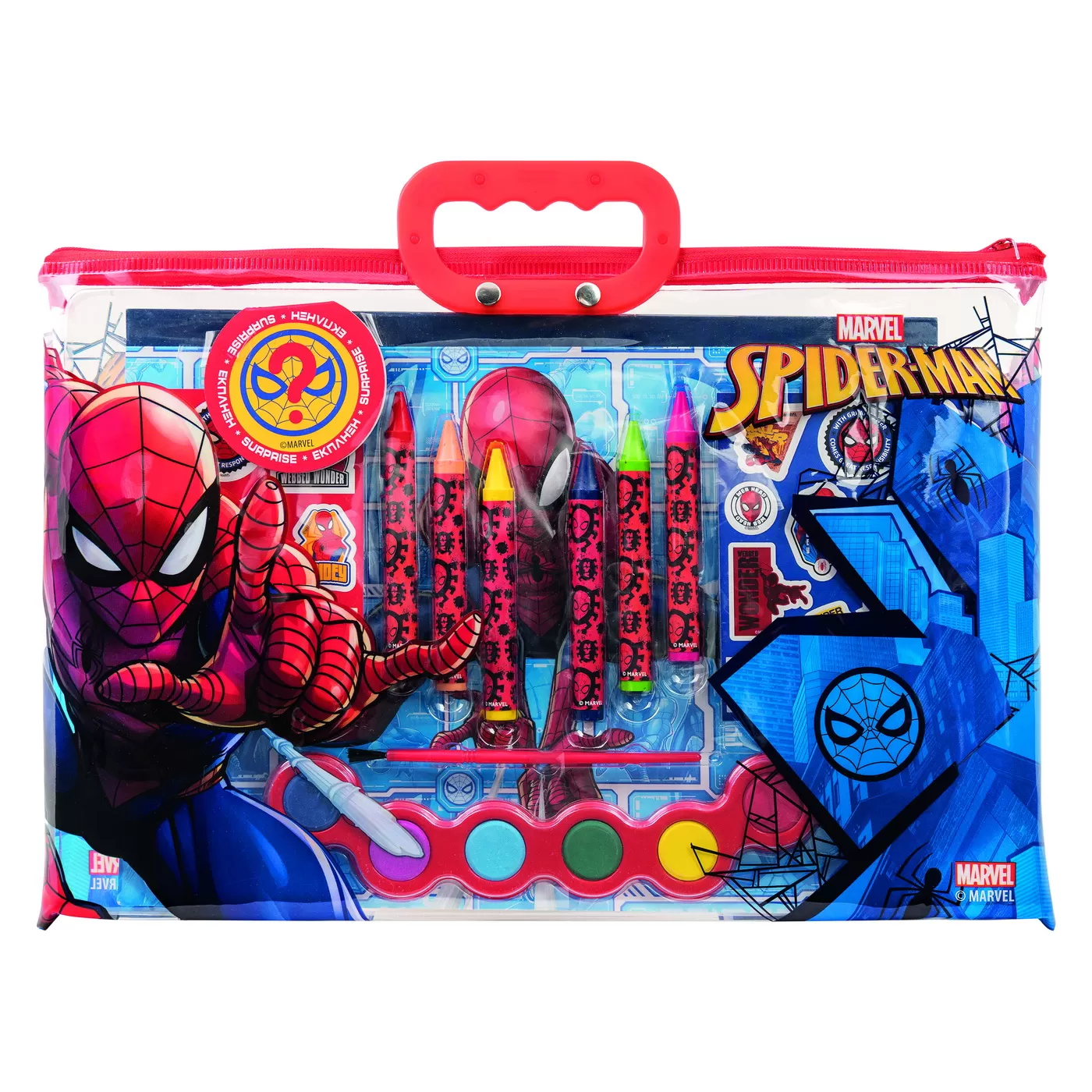 Cadouri Jucării Copii Grădiniță - Set desen gentuta de creatie Spiderman, As games, varsta de la 3 ani la 5 ani