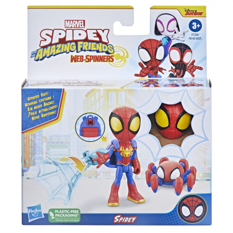 Jucării și Jocuri pentru copii - Spidey prietenii extraordinari set figurina spidey 10cm si accesorii, varsta de la 3 ani la 7 ani