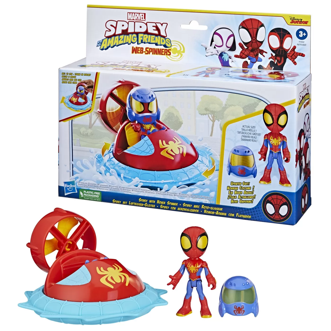 Figurine - Set Masinuta si Figurina - Spidey, Spidey Prietenii Extraordinari, varsta de la 3 ani la 7 ani