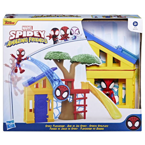 Jucării și Jocuri pentru copii - Spidey si prietenii extraordinari scena de joaca locul de joaca lui spidey si figurina spidey 10cm