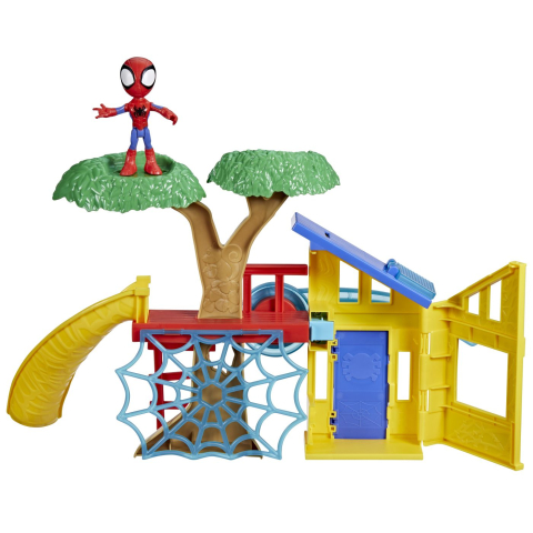 Spidey si prietenii extraordinari scena de joaca locul de joaca lui spidey si figurina spidey 10cm [1]