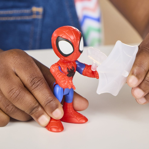 Spidey si prietenii lui uimitori marvel set figurina spidey si vehicul web crawler 7.6cm [8]