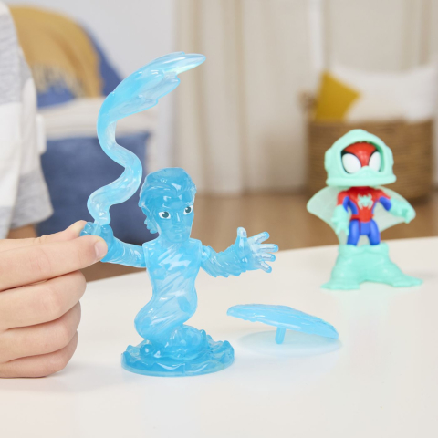 Spidey si prietenii lui uimitori marvel water webs set 2 figurine spidey si hydro man [8]