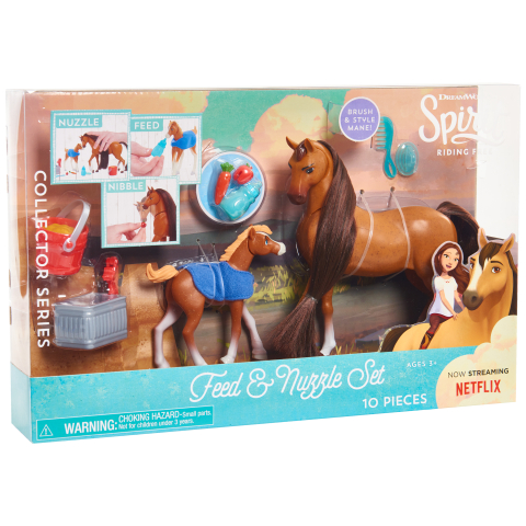 Jucării și Jocuri pentru copii - Spirit - Set de joaca cu Cal si manz copii varsta 3 ani +