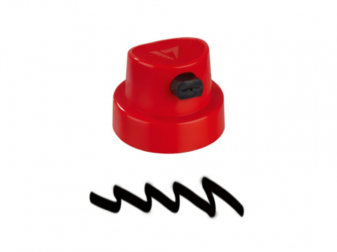 Grafitti accesorii - Spray cap Flat Artist red/black