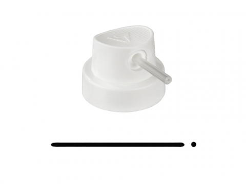 Grafitti accesorii - Spray cap Pipe Skinny white/needle