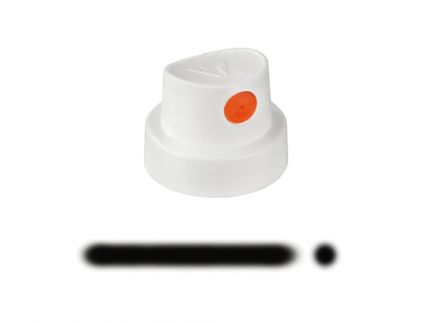 Grafitti accesorii - Spray cap Silent Flatcap white/orange