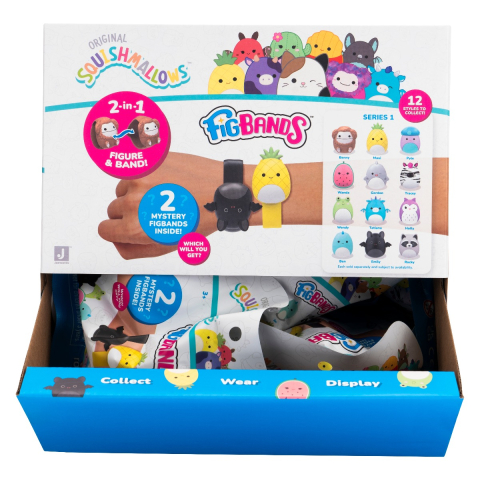Squishmallows - Bratara cu figurina ascunsa, diverse modele copii varsta 3 ani + [1]