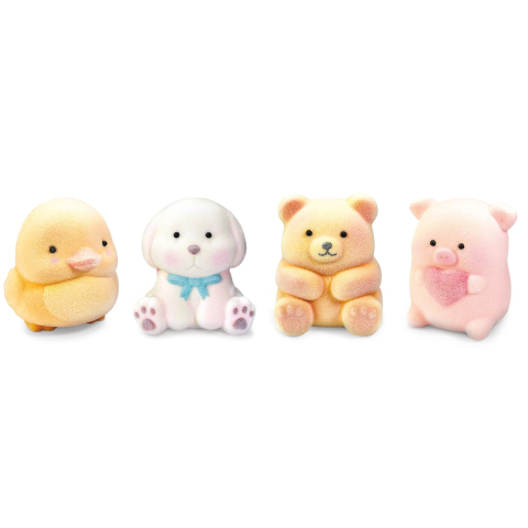 Squishy cu material catifelat, 4 modele asortate, pret/1 buc [1]