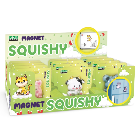 Jucării și Jocuri pentru copii - Squishy Magnet cu magnet pe spate, 6 modele asortate, pret/1 buc