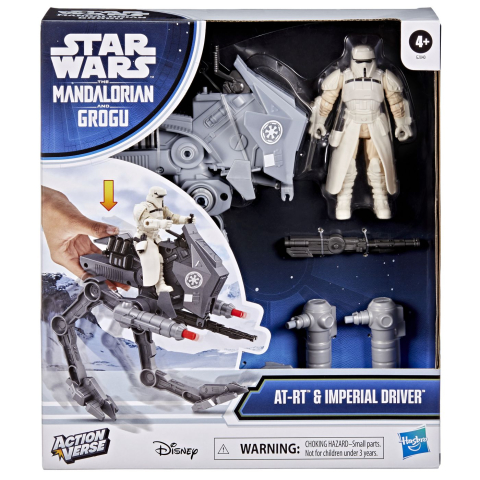 Star wars mandalorian si grogu action verse set figurina imperial driver si vehicul  [1]