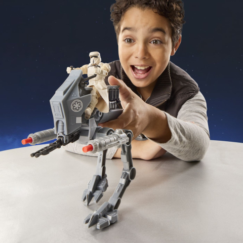 Star wars mandalorian si grogu action verse set figurina imperial driver si vehicul  [4]