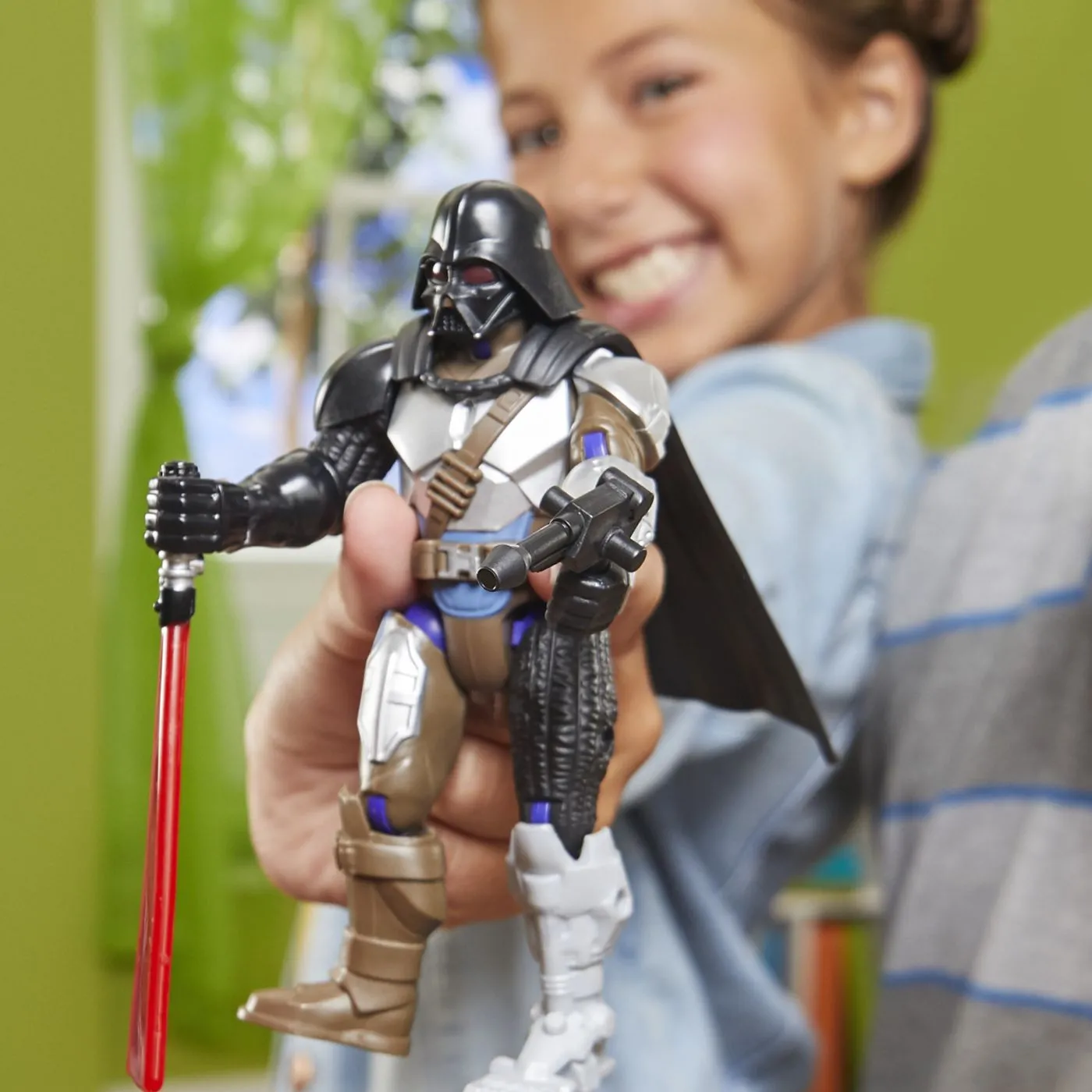 Star wars mix mashers deluxe set figurina darth vader 12cm si accesorii, copii 4 ani pana la 9 ani [2]