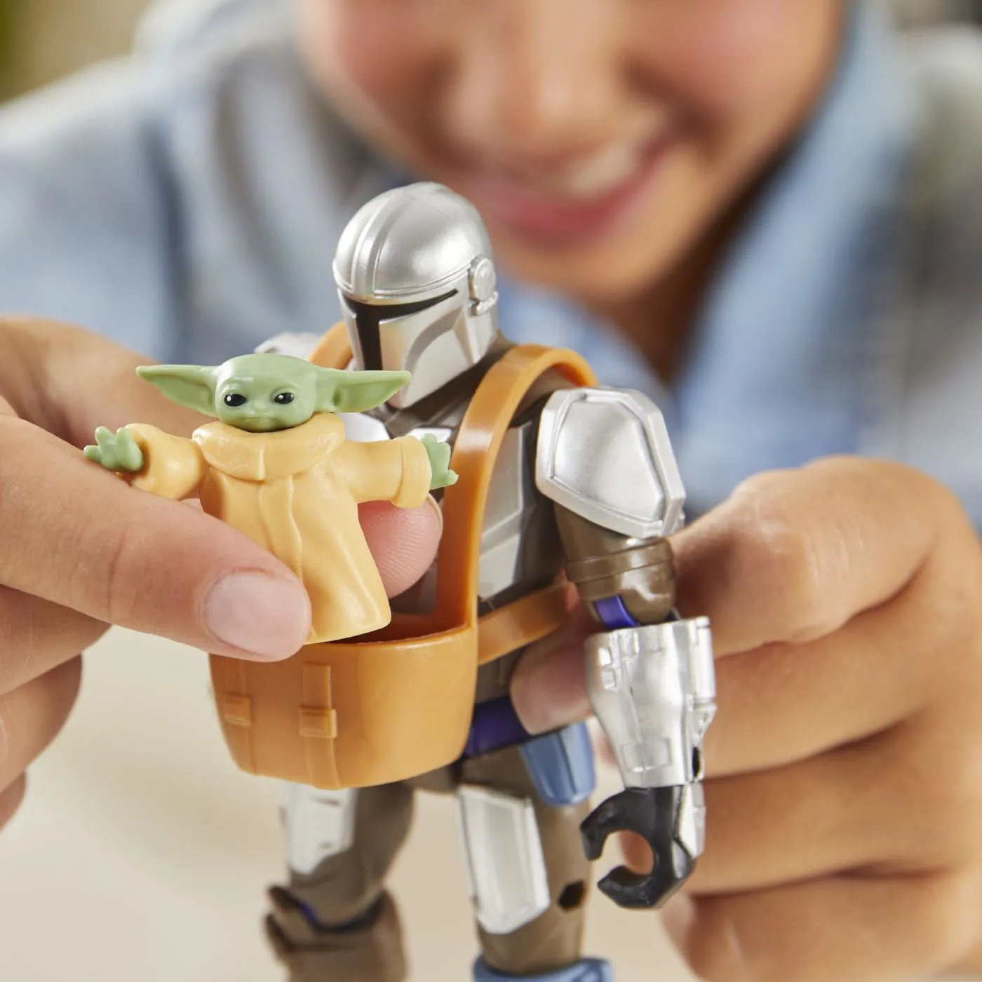 Star wars mix mashers deluxe set figurina mandalorian and grogu 12cm si accesorii, copii 4 ani-9 ani [5]