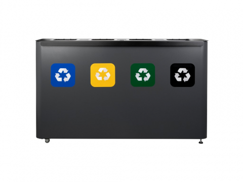 Cutii depozitare și organizatoare - Stație colectare selectivă Eko Star Station 4 x 60 L