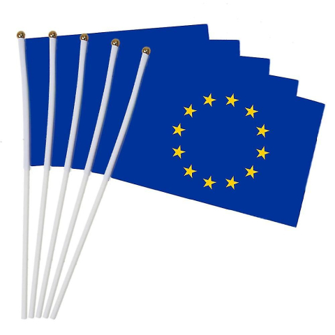 Cadouri Jucării Copii Grădiniță - Steag mic Uniunea Europeana 14x21cm