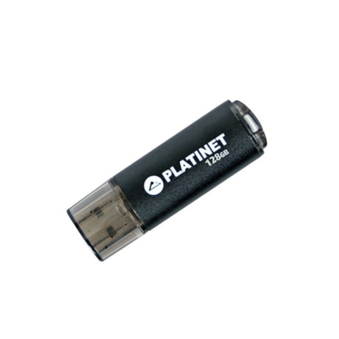 Stick memorie 128GB Platinet PMFE128 41590, USB 2.0, carcasa aluminiu, negru [1]