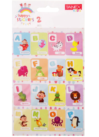 Rechizite Școlare - Sticker litere 2/set tanex