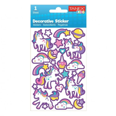 Rechizite Școlare - Sticker puffy unicorni tnx-25005 tanex