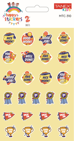 Rechizite Școlare - Sticker recompense nice work 2/set mtc-310 tanex