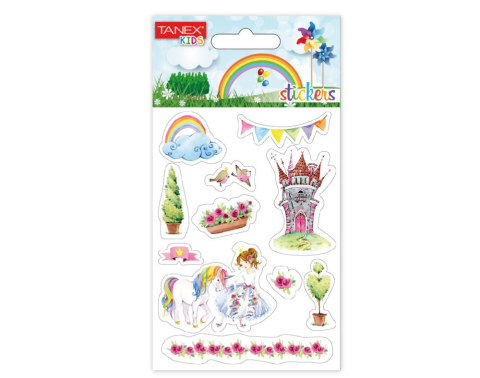 Rechizite Școlare - Sticker unicorn 2/set tanex