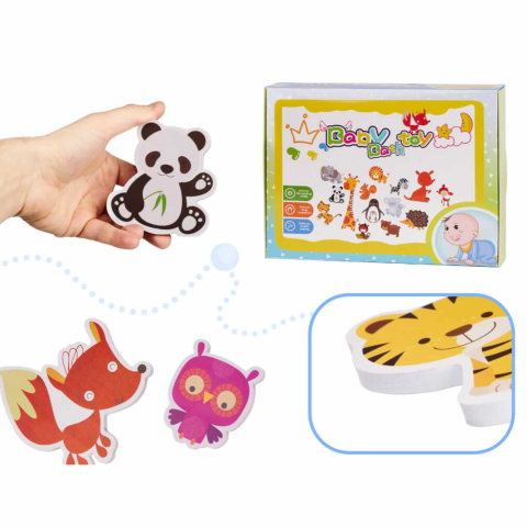 Stickere baie copii, set 18 animale din spuma, reutilizabile, jucarii de baie [6]