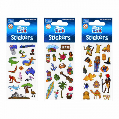 Stickere calatorie in jurul lumii, abtibilduri pentru proiecte creative ale copiilor [3]