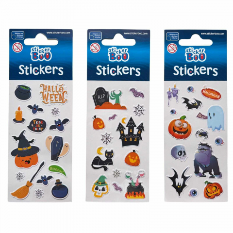 Lichidare stoc - Totul la 9.90 Lei - Stickere Halloween pentru Copii - Set Abtibilduri Decorative - Micostore.ro